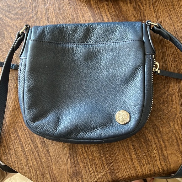 Vince Camuto Bags Vince Camuto Blue Leather Crossbody Purse In